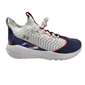 Under Armour Harper 9 USA Flag Camo Baseball Turf Shoes Men's Size 8.5 NWOB